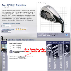 GigaGolf eFit screen shot 1